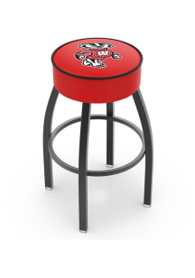 Wisconsin Badgers Mascot Swivel Pub Stool - Black