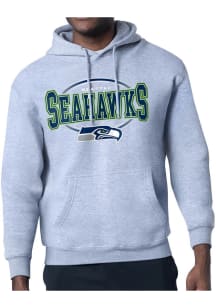Starter Seattle Seahawks Mens Grey Team Track Long Sleeve Hoodie