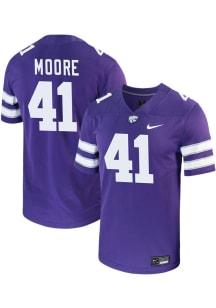 Ashton Moore  Nike K-State Wildcats Purple Football NIL Game Football Jersey