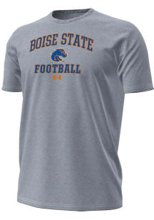Under Armour Boise State Broncos Grey Football Football Performance Short Sleeve T Shirt
