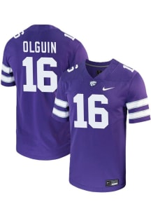 Mason Olguin  Nike K-State Wildcats Purple Football NIL Football Jersey