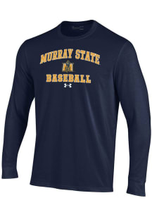 Under Armour Murray State Racers Navy Blue Baseball Performance Long Sleeve T Shirt