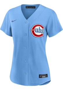 Chicago Cubs Womens Nike Replica Alt Jersey - Light Blue