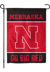 Nebraska Cornhuskers Slogan Garden Flag - Red