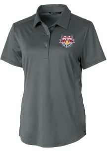 Cutter and Buck New York Red Bulls Womens Graphite Prospect Short Sleeve Polo Shirt
