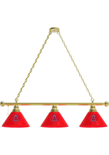 Los Angeles Angels 3 Shade Gold Billiard Lamp