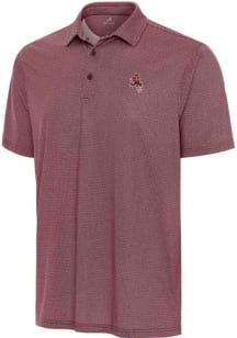 Antigua Arizona State Sun Devils Mens Maroon Trickle Short Sleeve Polo