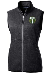 Cutter and Buck Portland Timbers Womens Charcoal Mainsail Vest