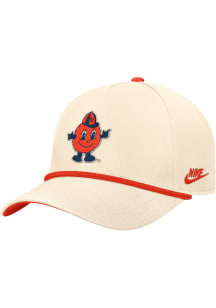 Nike Syracuse Orange Vintage 5 Panel Rope Adjustable Hat - Brown