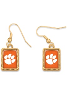Clemson Tigers Vivian Gold Womens Earrings