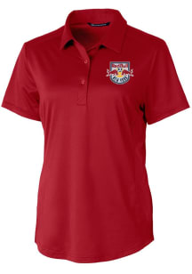 Cutter and Buck New York Red Bulls Womens Red Prospect Short Sleeve Polo Shirt
