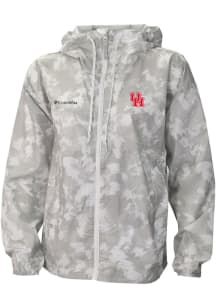 Columbia Houston Cougars Womens White Heat Seal Flash Challenger Light Weight Jacket