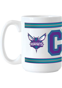 Charlotte Hornets 15oz Overtime Sublimated Ceramic Mug - White