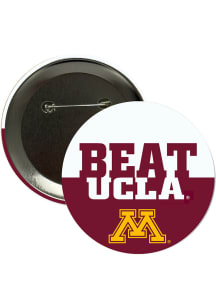 Minnesota Golden Gophers BEAT UCLA 3in Button - Maroon