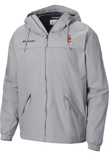 Columbia USC Trojans Mens Grey Heat Seal Oroville Creek Medium Weight Jacket