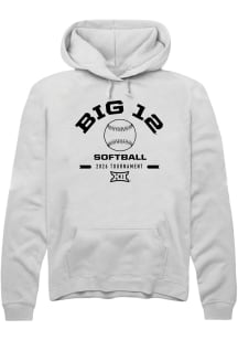 Summit Sportswear Big 12 Mens White 2026 Softball Championship Long Sleeve Hoodie