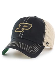 47 Purdue Boilermakers Dad Trawler Adjustable Hat - Black