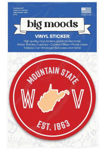 West Virginia Mountain State Stickers - Red