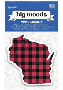 Wisconsin Wisconsin Flannel Stickers - Red
