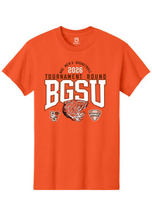 Summit Sportswear Bowling Green Falcons Orange MAC 2026 MBB Tournament Bound Short Sleeve T Shirt