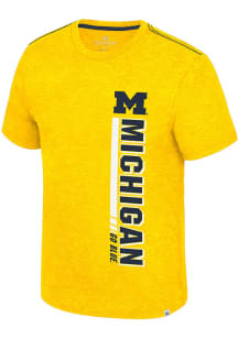 Colosseum Michigan Wolverines Yellow Gom Jabbar Short Sleeve T Shirt