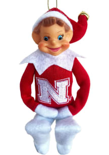 Nebraska Cornhuskers 12inch Elf Ornament - Red
