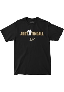 Addy Tindall Purdue Boilermakers Black Name Tee Short Sleeve Fashion Player T Shirt