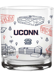 UConn Huskies 14oz Campus Rock Glass - Clear