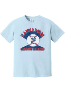 Summit Sportswear Kannapolis Cannon Ballers Womens Light Blue Soft Arch Short Sleeve T-Shirt