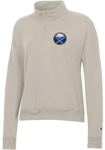 Champion Buffalo Sabres Womens White Powerblend Qtr Zip