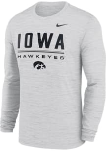 Nike Iowa Hawkeyes White DriFit Velocity Long Sleeve T-Shirt
