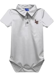 Vive La Fete Lehigh University Baby White Team Short Sleeve One Piece Polo
