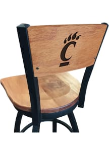 Cincinnati Bearcats Maple Seat Maple Back Swivel Pub Stool - Brown