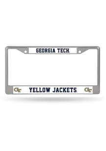 GA Tech Yellow Jackets Premium Chrome License Plate Frame - Silver