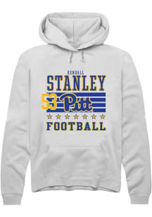 Kendall Stanley Pitt Panthers Mens White Football NIL Striped Player Hood