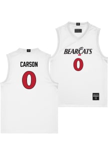 Trevian Carson  Campus Ink Cincinnati Bearcats White NIL Jersey