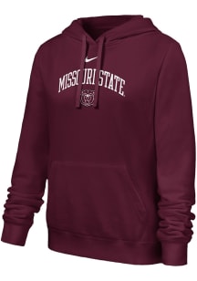 Nike Missouri State Bears Womens Maroon Club Fleece Hooded Sweatshirt