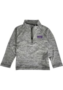 TCU Horned Frogs Toddler Grey Matthew Long Sleeve Qtr Zip