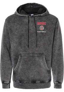Ian Moore  Rally Ohio State Buckeyes Mens Black Football NIL Embroidered Fashion Hood