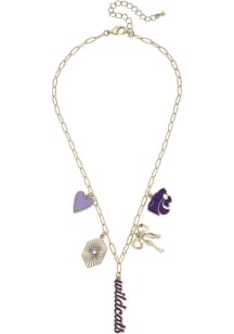 K-State Wildcats Paperclip Charm Necklace