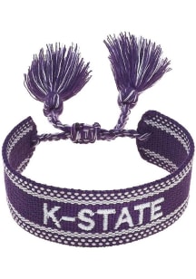 K-State Wildcats Woven Tassel Womens Bracelet
