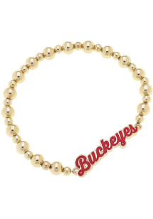 Ohio State Buckeyes Autograph Stretch Womens Bracelet