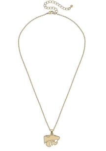 K-State Wildcats Matte Logo Necklace