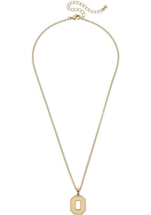 Ohio State Buckeyes Matte Logo Necklace