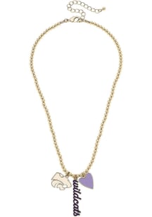 K-State Wildcats Ball Charm Necklace