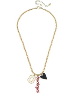 Ohio State Buckeyes Ball Charm Necklace