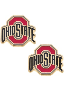 Ohio State Buckeyes Enamel Logo Stud Womens Earrings