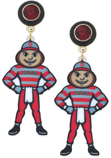 Ohio State Buckeyes Mascot Womens Earrings