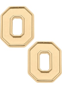 Ohio State Buckeyes Matte Stud Womens Earrings