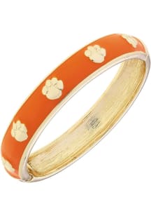 Clemson Tigers Logo Hinge Womens Bracelet